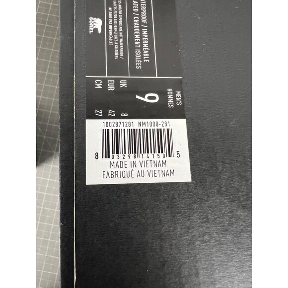 SOREL Caribou Men's Waterproof Boot Size 9 - Tan Insulated NEW - Picture 9 of 10